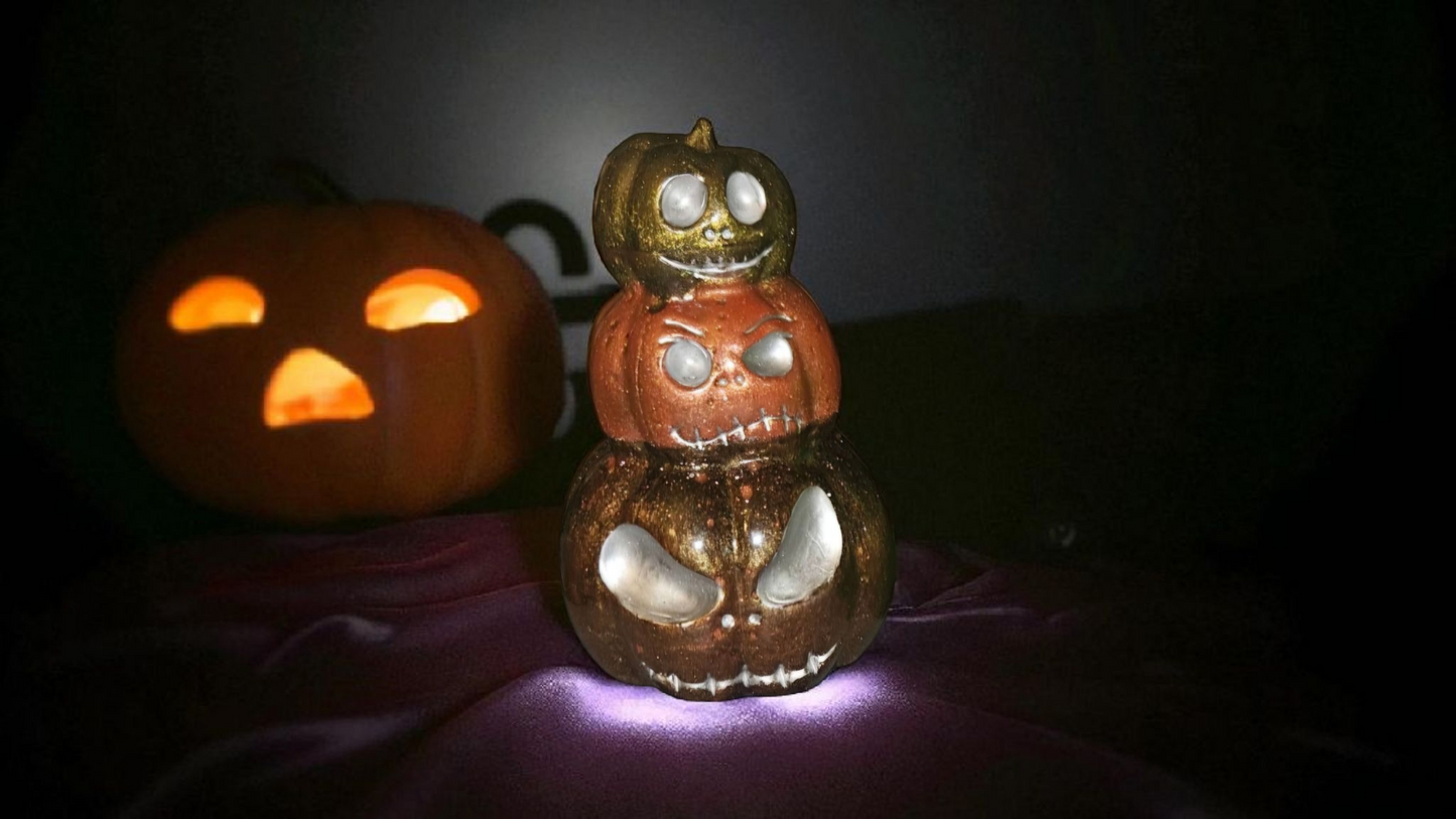 Resin Stacked Pumpkins