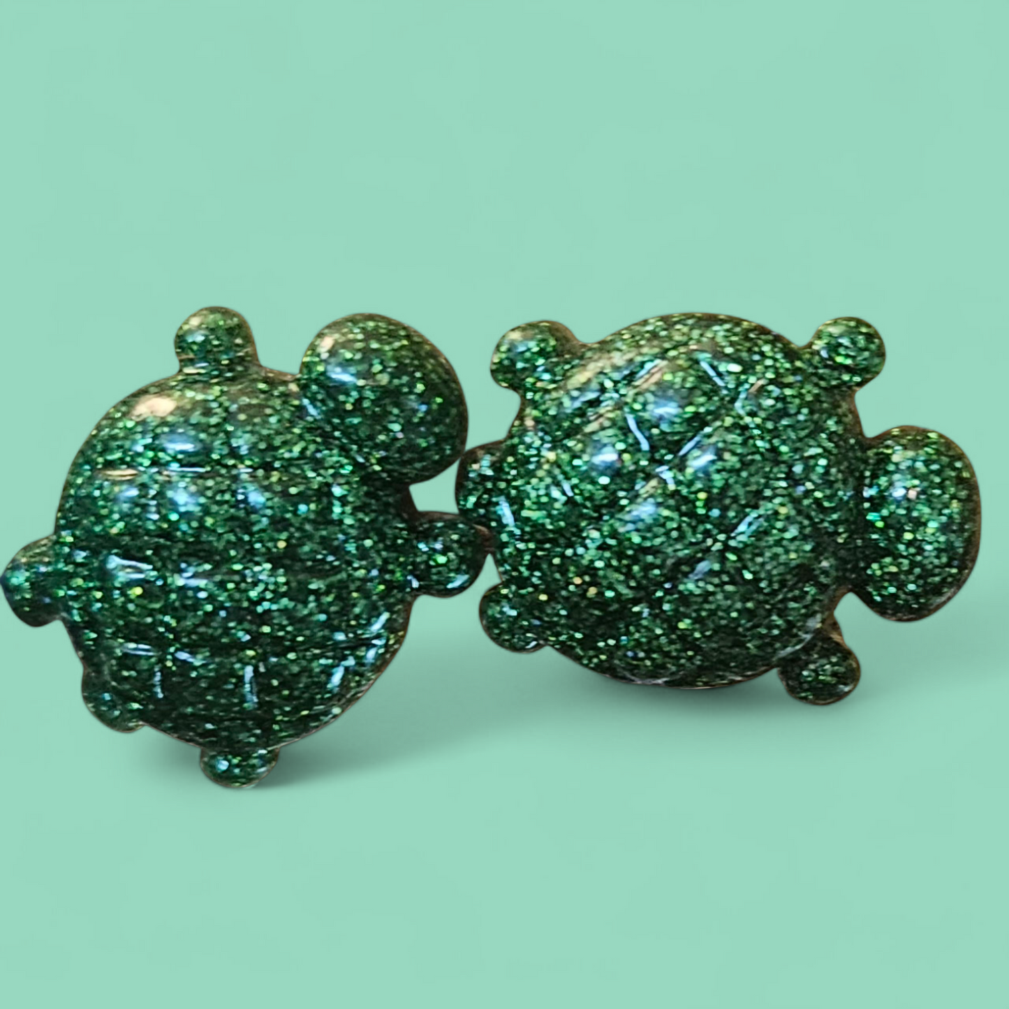 Resin Stud Turtle Earings