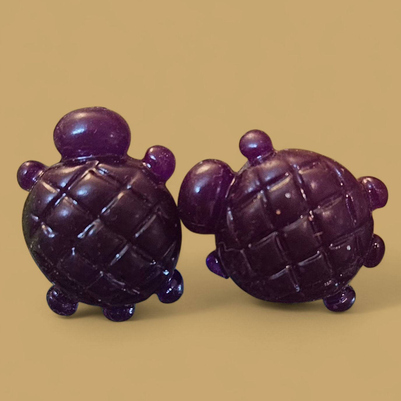 Resin Stud Turtle Earings