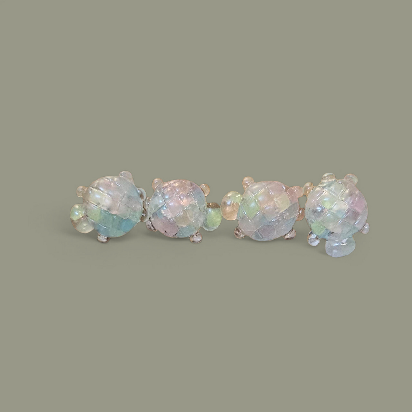 Resin Stud Turtle Earings