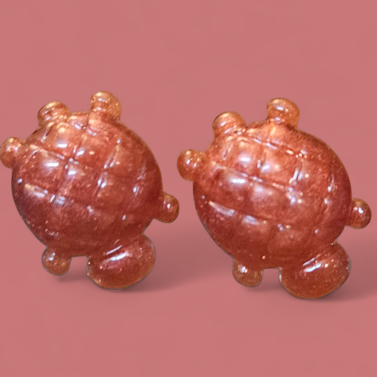 Resin Stud Turtle Earings